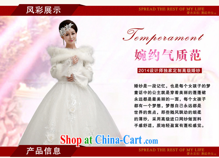 Early definition 2015 new winter graphics thin wedding thick warm winter wedding wedding dresses Korean tie with white shaggy dress wedding white M code pictures, price, brand platters! Elections are good character, the national distribution, so why buy now enjoy more preferential! Health