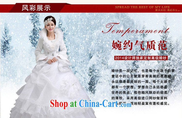 Early definition wedding dresses new 2015 winter Korean wedding winter long-sleeved wool collar thick winter, wedding white winter with wedding dresses white XXL code pictures, price, brand platters! Elections are good character, the national distribution, so why buy now enjoy more preferential! Health