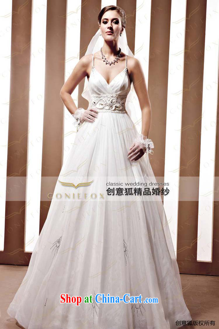 Creative Fox tailored wedding straps graphics thin white wedding dresses Korean Princess shaggy wedding dress elegant and noble with wedding 90,059 white tailored pictures, price, brand platters! Elections are good character, the national distribution, so why buy now enjoy more preferential! Health