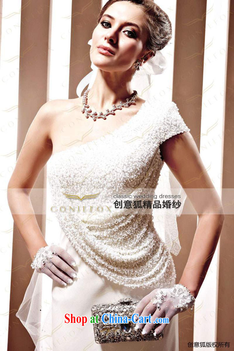 Creative Fox wedding tailored sense of the shoulder graphics thin wedding white bridal wedding dresses wedding dress long with wedding 90,081 white tailored pictures, price, brand platters! Elections are good character, the national distribution, so why buy now enjoy more preferential! Health