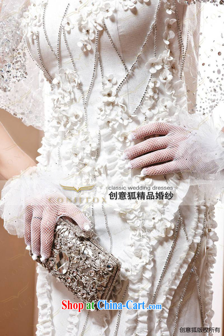 Creative Fox Tuxedo wedding tailored noble Korean version with bridal wedding toward the water drilling wedding white wedding wedding 90,023 white tailored pictures, price, brand platters! Elections are good character, the national distribution, so why buy now enjoy more preferential! Health