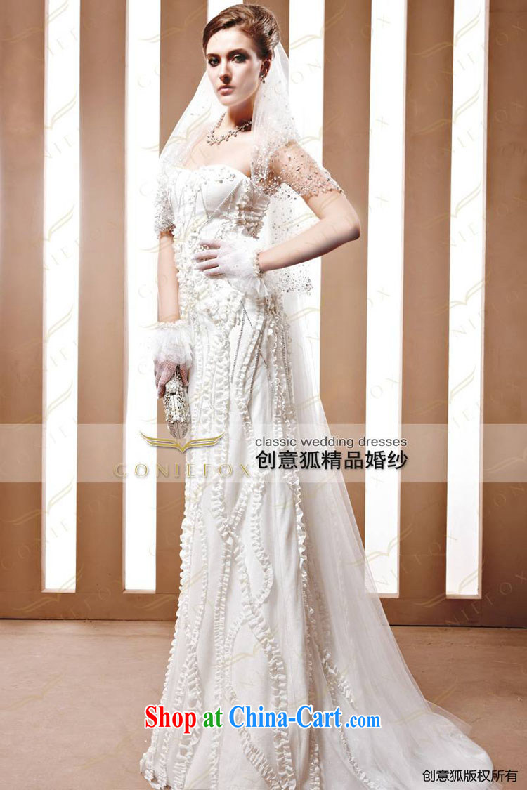 Creative Fox Tuxedo wedding tailored noble Korean version with bridal wedding toward the water drilling wedding white wedding wedding 90,023 white tailored pictures, price, brand platters! Elections are good character, the national distribution, so why buy now enjoy more preferential! Health