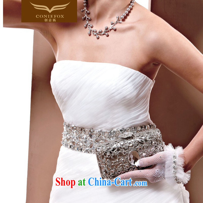 Creative Fox high-end wedding dresses custom, Japan, and South Korea imported fabrics staples high Pearl wedding dresses 2015 new marriages white wedding 90,038 white tailored, creative Fox (coniefox), online shopping