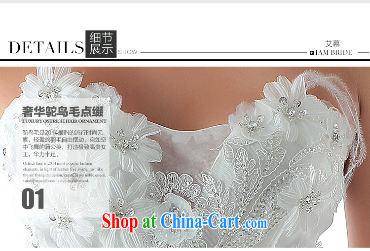 With the 2015 new wedding summer and half the tail end crowsfoot flash drill erase chest stylish graphics thin bridal gown ivory long-tail, L pictures, price, brand platters! Elections are good character, the national distribution, so why buy now enjoy more preferential! Health