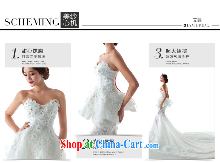 With the 2015 new wedding summer and half the tail end crowsfoot flash drill erase chest stylish graphics thin bridal gown ivory long-tail, L pictures, price, brand platters! Elections are good character, the national distribution, so why buy now enjoy more preferential! Health