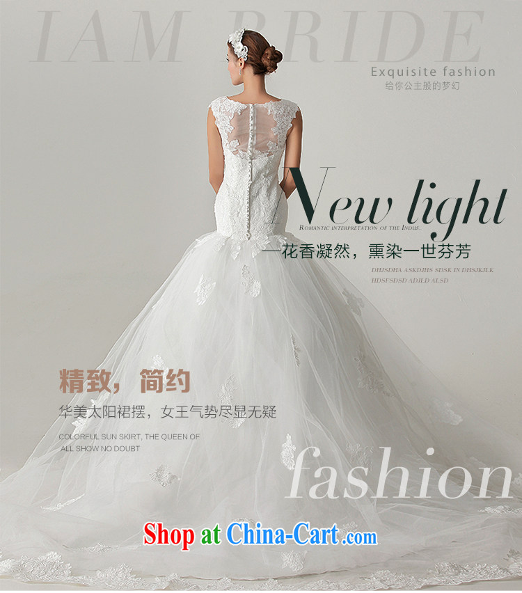 With the 2015 spring new spent fuser elegant lace back exposed crowsfoot a shoulder Princess Korean tail wedding dresses white L pictures, price, brand platters! Elections are good character, the national distribution, so why buy now enjoy more preferential! Health