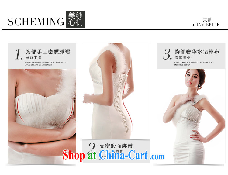 With the 2015 spring new Jane the shoulder and ostrich feathers Satin lace small crowsfoot wedding dresses trailing Red White Red L pictures, price, brand platters! Elections are good character, the national distribution, so why buy now enjoy more preferential! Health