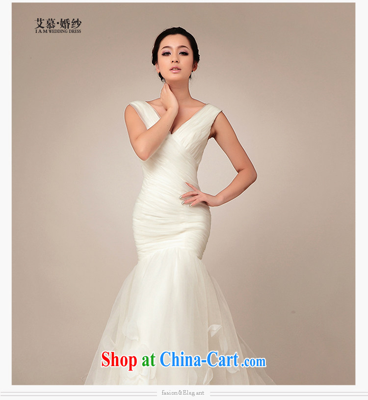 With the 2015 spring new blooms Korean version with a shoulder the crowsfoot the trailing white retro graphics thin wedding dresses, Ms. WHITE L pictures, price, brand platters! Elections are good character, the national distribution, so why buy now enjoy more preferential! Health