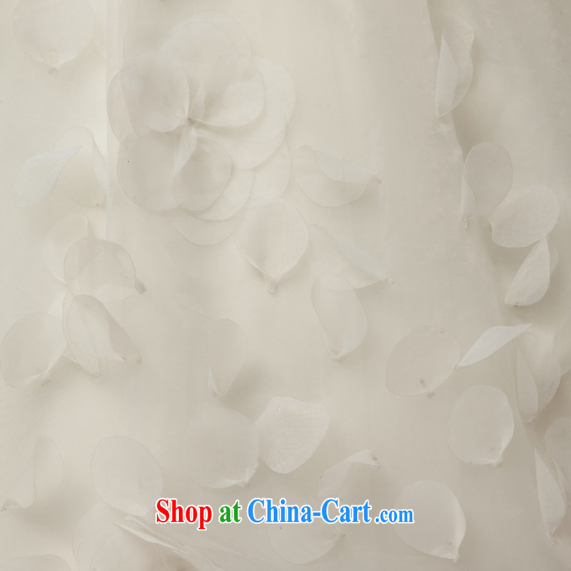 With the 2015 spring new blooms Korean version with a shoulder the crowsfoot the trailing white retro graphics thin wedding dresses Ms. WHITE L, AIDS, and shopping on the Internet