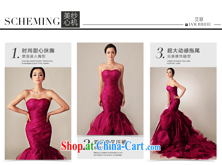 With the 2015 spring New Red Mermaid crowsfoot tail Korean wedding dresses wine red tie, tailored pictures, price, brand platters! Elections are good character, the national distribution, so why buy now enjoy more preferential! Health