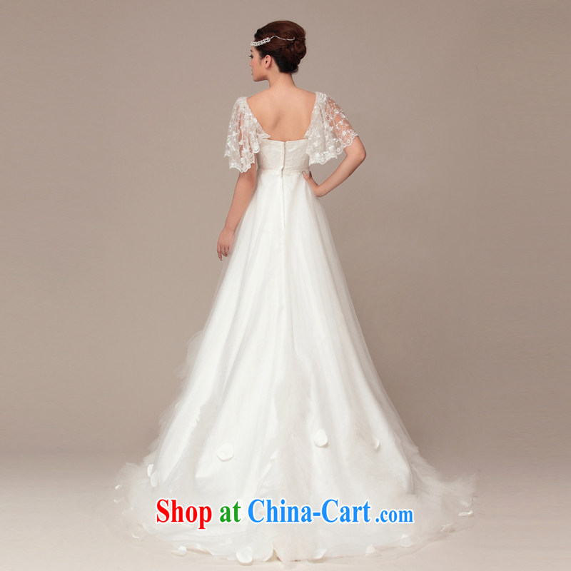 With the 2015 spring new wedding buds lace shawl Korean Princess tail wedding ivory XL, AIDS, and, shopping on the Internet