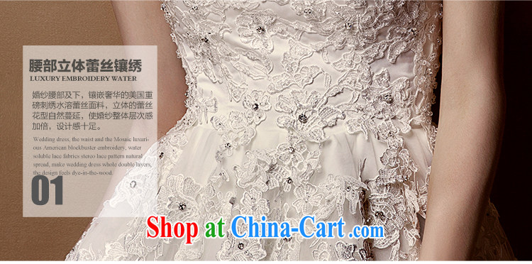 With the 2015 spring new, gel lace half and wiped his chest Princess shaggy dress bridal wedding dresses white XL pictures, price, brand platters! Elections are good character, the national distribution, so why buy now enjoy more preferential! Health