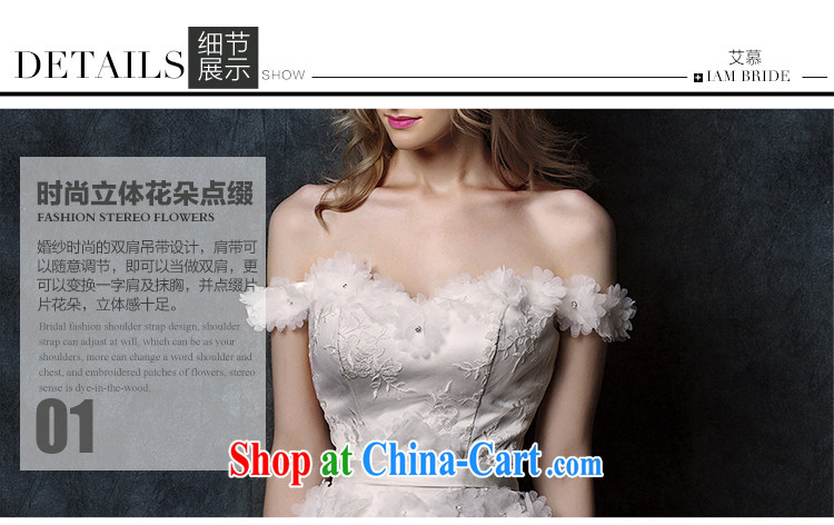 With the 2015 spring new Miu under lace bare chest straps crowsfoot tail bridal wedding dresses white L pictures, price, brand platters! Elections are good character, the national distribution, so why buy now enjoy more preferential! Health