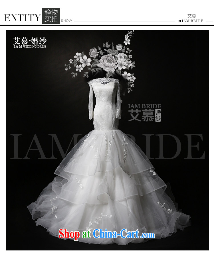 With the 2015 spring new covered by bare-chest lace field shoulder crowsfoot long-sleeved bridal wedding dresses white L pictures, price, brand platters! Elections are good character, the national distribution, so why buy now enjoy more preferential! Health