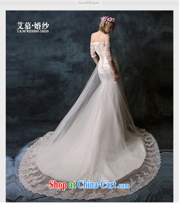 With the 2015 spring new Magic and wiped his chest one shoulder lace long-sleeved crowsfoot tail wedding dresses ivory L pictures, price, brand platters! Elections are good character, the national distribution, so why buy now enjoy more preferential! Health