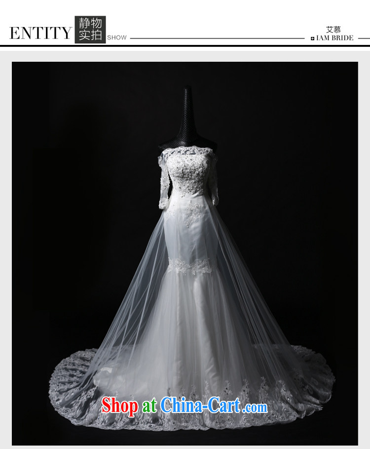 With the 2015 spring new Magic and wiped his chest one shoulder lace long-sleeved crowsfoot tail wedding dresses ivory L pictures, price, brand platters! Elections are good character, the national distribution, so why buy now enjoy more preferential! Health