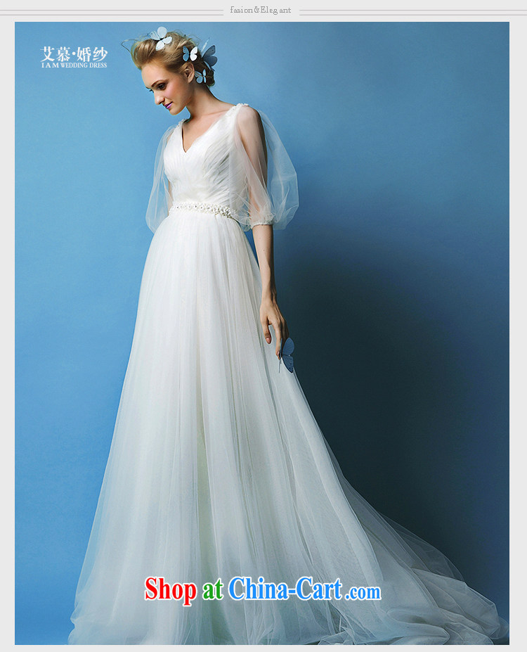 On the wedding 2015 new buds covered by deep V half and long-sleeved Princess shaggy dress bridal wedding dresses white XL pictures, price, brand platters! Elections are good character, the national distribution, so why buy now enjoy more preferential! Health