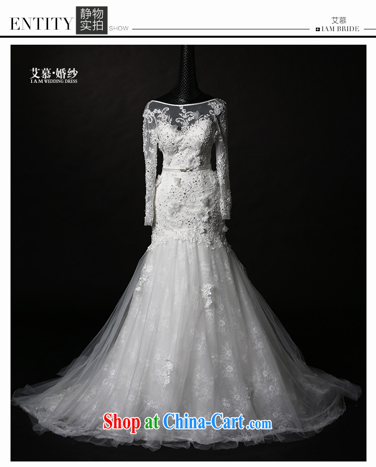 With the 2015 NEW MANCHESTER Half I should be grateful if you erase and chest lace long-sleeved crowsfoot tail bridal wedding dresses white L pictures, price, brand platters! Elections are good character, the national distribution, so why buy now enjoy more preferential! Health