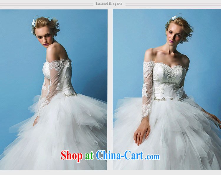 On the wedding 2015 new Ling Yao wiped his chest long-sleeved lace shaggy dress bridal wedding dresses white XL pictures, price, brand platters! Elections are good character, the national distribution, so why buy now enjoy more preferential! Health