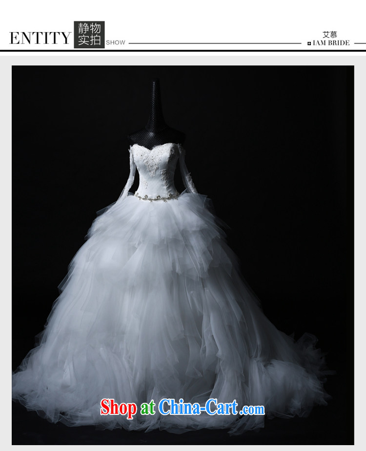 On the wedding 2015 new Ling Yao wiped his chest long-sleeved lace shaggy dress bridal wedding dresses white XL pictures, price, brand platters! Elections are good character, the national distribution, so why buy now enjoy more preferential! Health