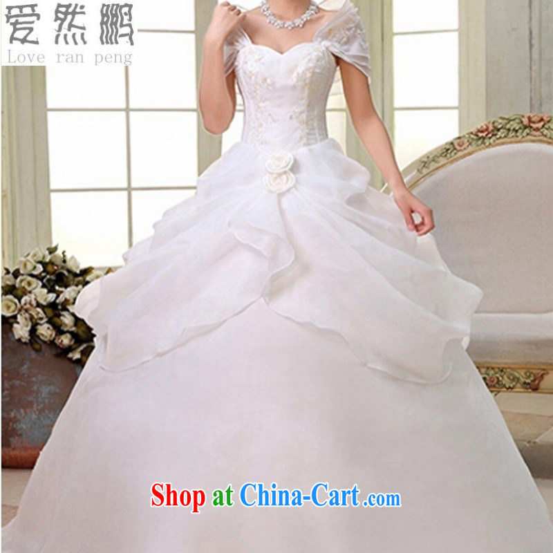 Love so Pang new bridal wedding dresses and wedding package shoulder wedding classic hot selling style wedding photography bridal replacing ER 90 Lisa Donald Rumsfeld's dress white figure XL pieced