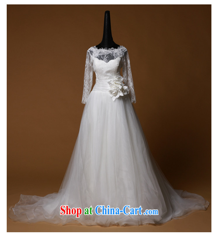 On the bridal suite 2015 new, Mary Magdalene -- chest half and lace long-sleeved long-tail bridal wedding dresses white XL pictures, price, brand platters! Elections are good character, the national distribution, so why buy now enjoy more preferential! Health