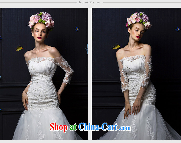 With the 2015 new ideas, Ms Audrey EU erase chest lace a Field shoulder long-sleeved crowsfoot tail wedding dresses white L pictures, price, brand platters! Elections are good character, the national distribution, so why buy now enjoy more preferential! Health