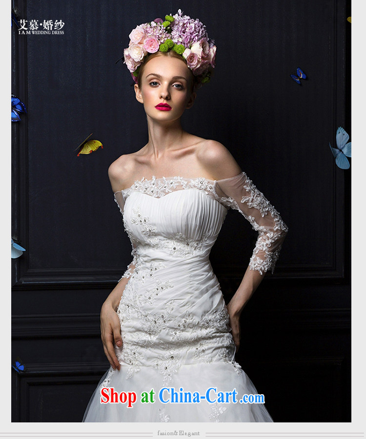With the 2015 new ideas, Ms Audrey EU erase chest lace a Field shoulder long-sleeved crowsfoot tail wedding dresses white L pictures, price, brand platters! Elections are good character, the national distribution, so why buy now enjoy more preferential! Health