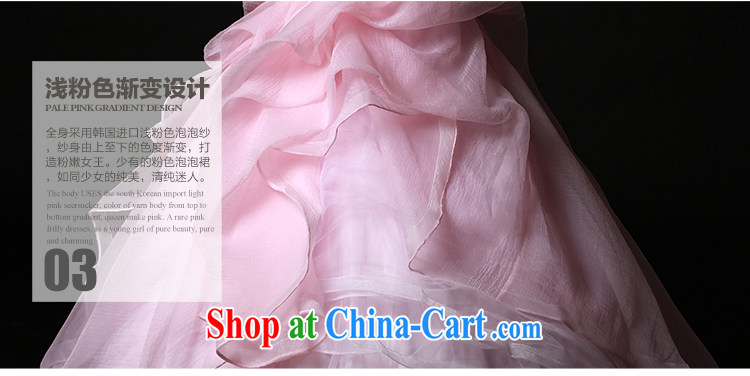 On the wedding dresses wedding dresses 2015 New Toner smears, chest a shoulder Princess bubble dresses wedding dresses light pink XL pictures, price, brand platters! Elections are good character, the national distribution, so why buy now enjoy more preferential! Health