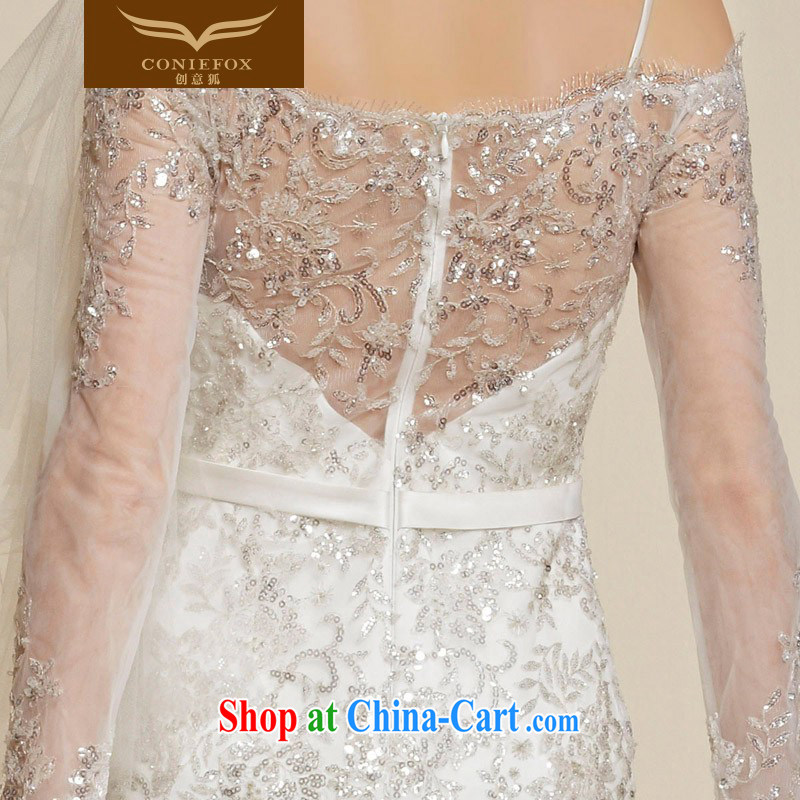 Creative Fox high-end custom wedding dresses 2015 New Beauty video thin white bridal dress high waist long wiped his chest wedding 90,201 picture color tailored, creative Fox (coniefox), online shopping