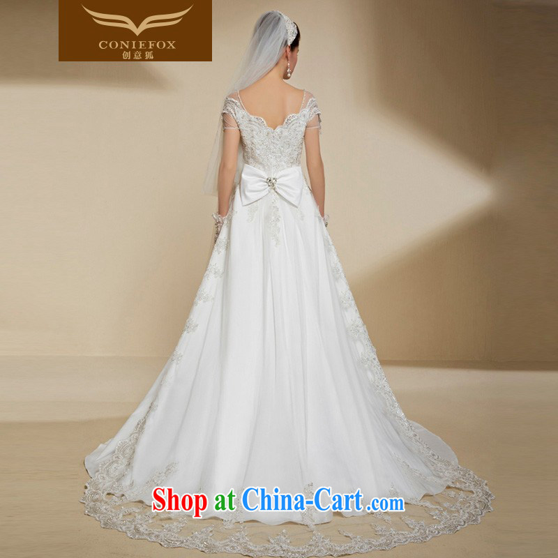 Creative Fox high-end custom bridal wedding dresses 2015 new beauty, long fall to small-tail fashion bridal white wedding 90,203 color pictures tailored to creative Fox (coniefox), online shopping