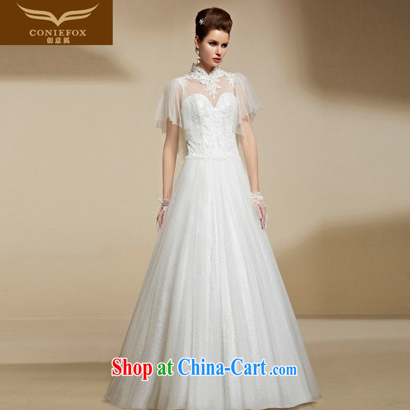 Creative Fox high-end custom white wedding dresses 2015 new, cultivating high-waist pregnant women wedding dresses bridal wedding dress 90,206 picture color tailored