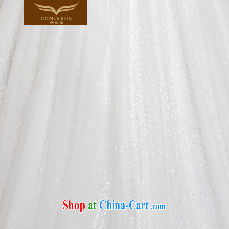 Creative Fox high-end custom white wedding dresses 2015 new cultivating high-waist pregnant wedding bridal wedding dress 90,206 picture color tailored, creative Fox (coniefox), online shopping