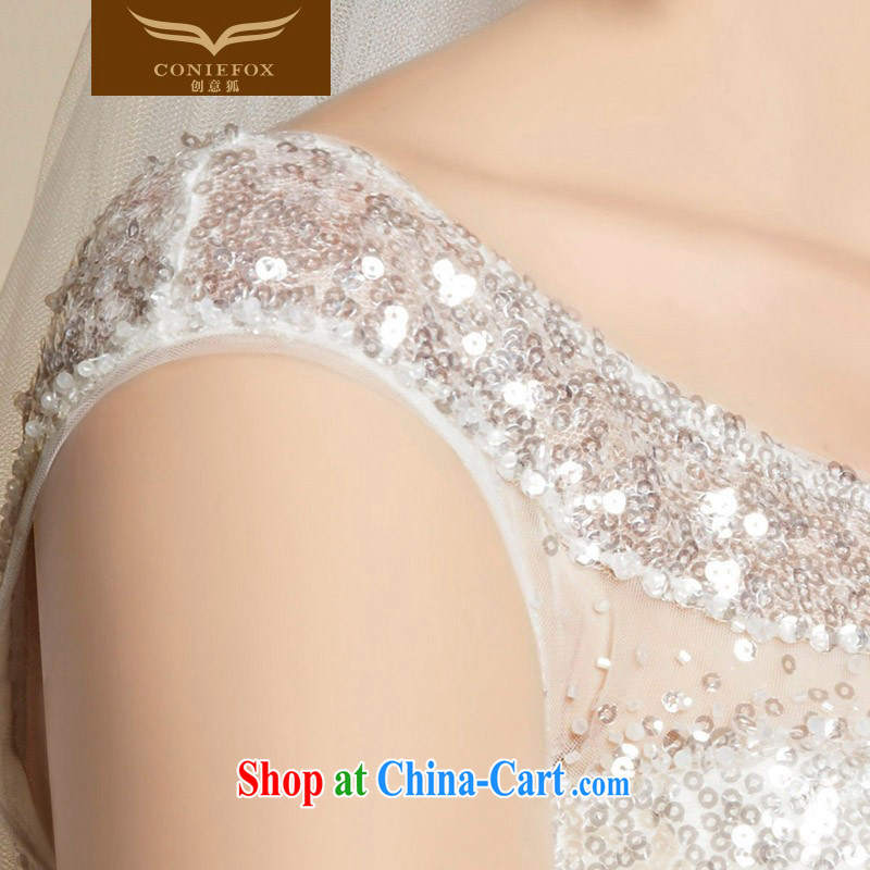 Creative Fox high-end custom white wedding dresses 2015 new cultivating high-waist graphics thin shoulders and elegant long bridal gown 90,208 tailored to creative Fox (coniefox), online shopping