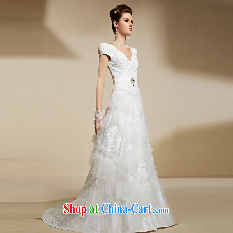 Creative Fox 2015 new high-end custom wedding dresses white wedding beauty video slim and stylish bridal wedding dresses 90,210 picture color tailored to creative Fox (coniefox), and shopping on the Internet