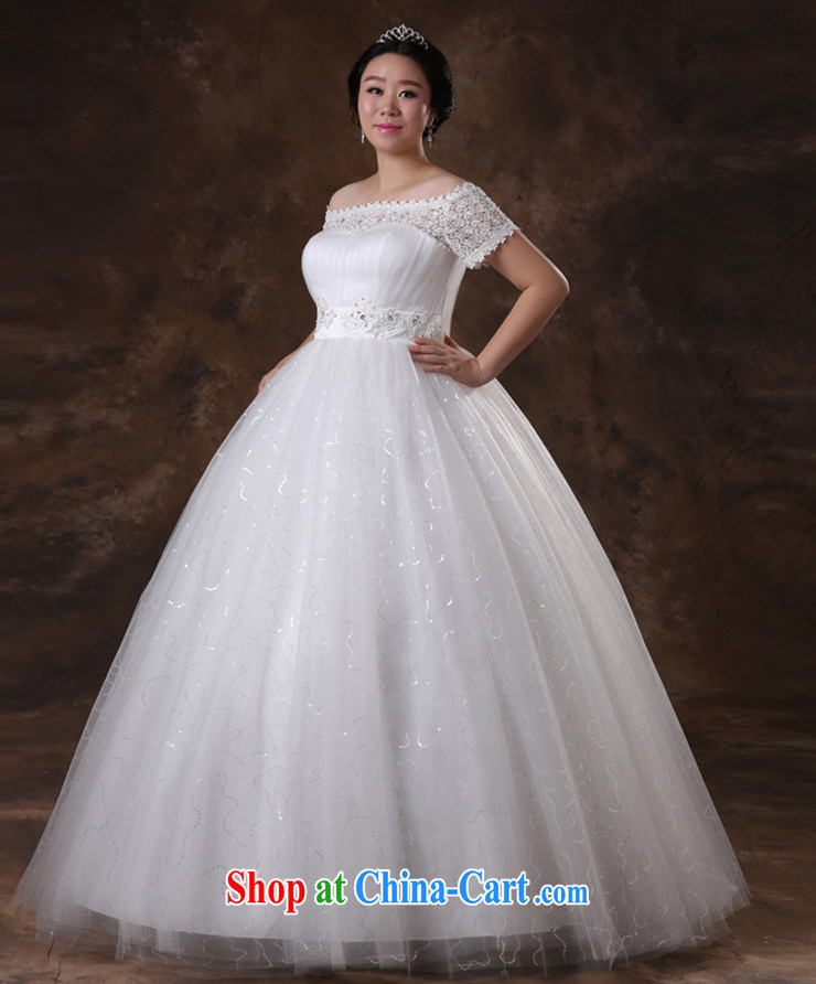 Moon 珪 guijin professional production, the 2014 autumn and winter, tied with graphics thin version number increase the fat girl mm wedding white XXXXXL scheduled 5 Day Shipping pictures, price, brand platters! Elections are good character, the national distribution, so why buy now enjoy more preferential! Health