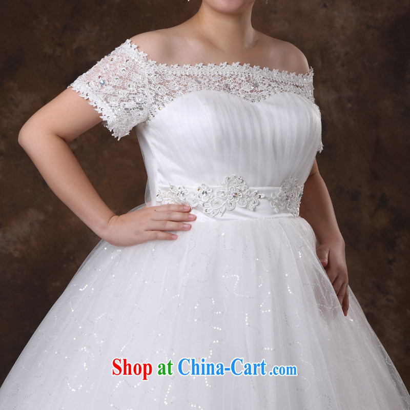 Moon 珪 guijin expert in the production of the 2014 autumn and winter, tied with graphics thin version number increase the fat girl mm wedding white XXXXXL scheduled 5 Day Shipping, 珪-keun (guijin), online shopping