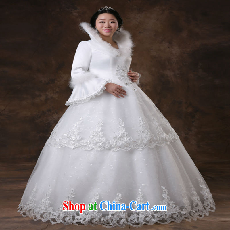 Moon 珪 guijin pregnant women high-waist and winter, long-sleeved video thin increase, the fat girl mm wedding white XXXL scheduled 3 days from Suzhou shipping, 珪 (guijin), online shopping