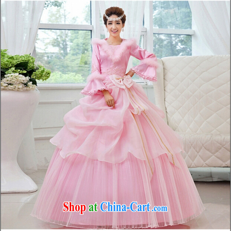Love so Pang Lisa Donald Rumsfeld's winter winter clothes bridal wedding dresses TY paragraph 00, network hot selling style wedding photography 2014 new pink as the customer to size up to do not be returned.