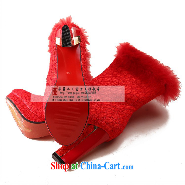 Wedding shoes women 2014 new winter wedding shoes red high heel bridal autumn and winter wedding shoes wedding shoes snow boots shoes women with 10 CM 39 pictures, price, brand platters! Elections are good character, the national distribution, so why buy now enjoy more preferential! Health