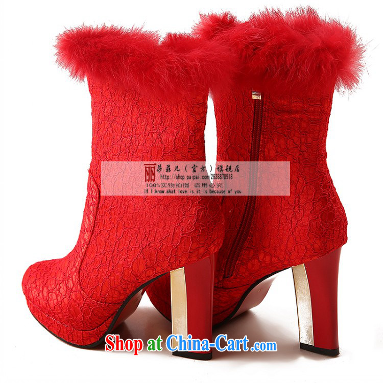 Wedding shoes women 2014 new winter wedding shoes red high heel bridal autumn and winter wedding shoes wedding shoes snow boots shoes women with 10 CM 39 pictures, price, brand platters! Elections are good character, the national distribution, so why buy now enjoy more preferential! Health