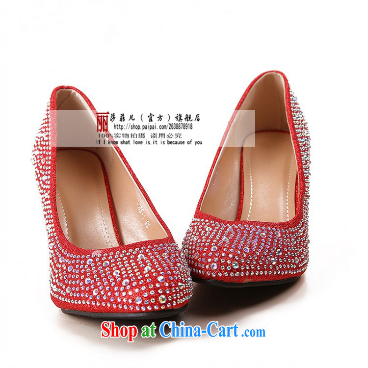 Spring and Autumn 2014, the princess wedding shoes in bold red with my store high-heel shoes cross-tied with a water-tight single women shoes gold 6cm with 39 pictures, price, brand platters! Elections are good character, the national distribution, so why buy now enjoy more preferential! Health