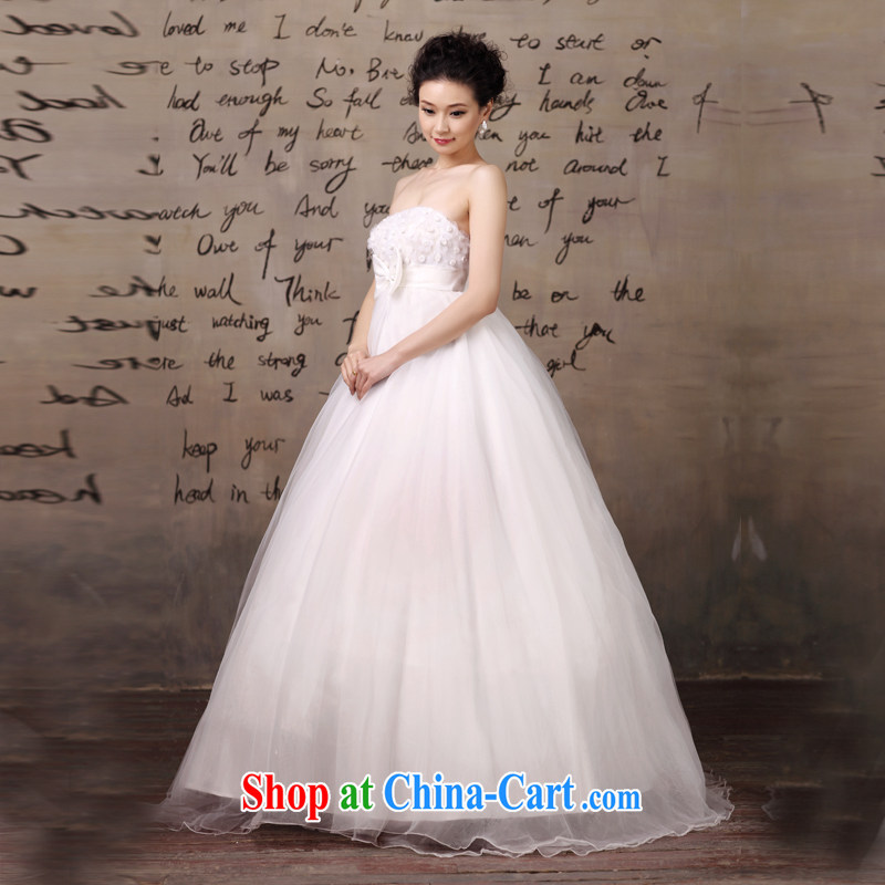Honey, bride 2015 new wedding dresses pregnant larger graphics thin straps with bridal wedding dresses white wedding white XXL, honey, bride, shopping on the Internet