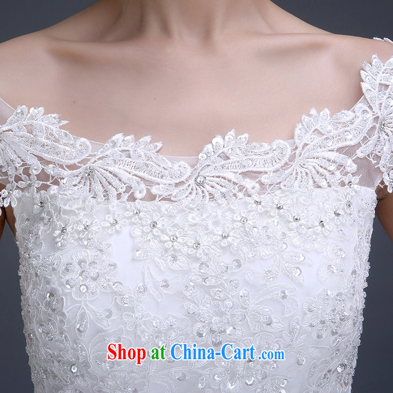 Ting Beverly wedding dresses new 2015 summer fashion a shoulder-tail crowsfoot bridal double-shoulder type Korean spring lace wedding white M Ting, Beverly (tingbeier), online shopping