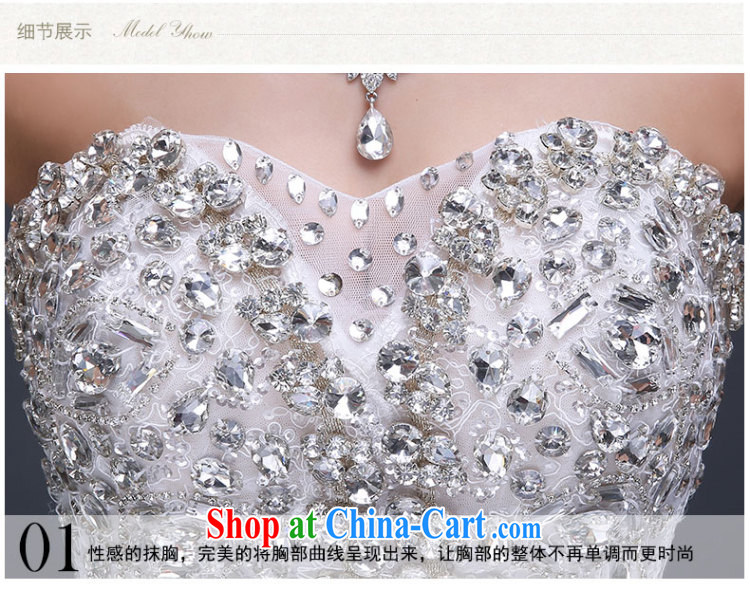 Ting Beverly wedding dresses new 2015 modern Korean long-tail bride wiped his chest water drill large, white retro summer white tailored pictures, price, brand platters! Elections are good character, the national distribution, so why buy now enjoy more preferential! Health
