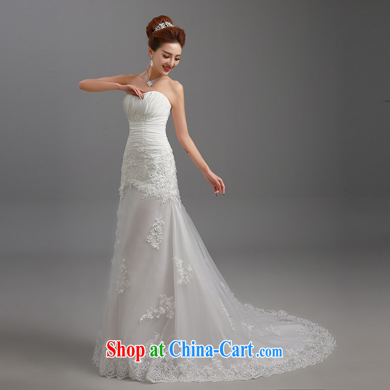The United States and the 2015 spring and summer new wedding erase chest strap lace take small tail bridal beauty graphics thin plastic body package and the crowsfoot yarn H - 87 white XL, the American (Imeinuo), online shopping