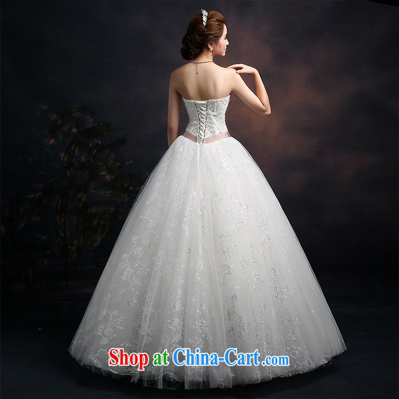 Ting Beverly 2015 new spring and summer wedding dresses autumn Korean fashion wiped his chest wedding with the Code strap Princess shaggy dress white XL Ting, Beverly (tingbeier), shopping on the Internet
