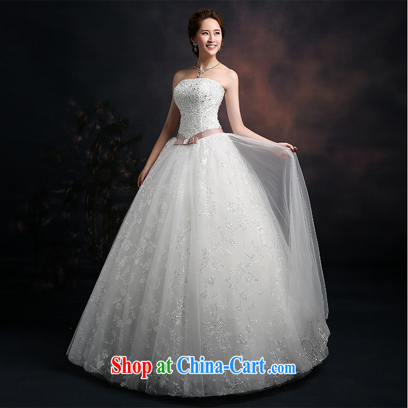 Ting Beverly 2015 new spring and summer wedding dresses autumn Korean fashion wiped his chest wedding with the Code strap Princess shaggy dress white XL Ting, Beverly (tingbeier), shopping on the Internet