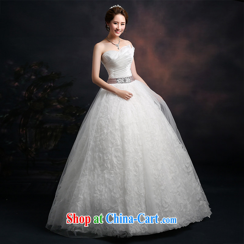 Ting Beverly 2015 New Spring Summer autumn wedding wiped off chest Korean fashion bridal wedding band wedding dresses beauty graphics thin with white XXL Ting, Beverly (tingbeier), online shopping