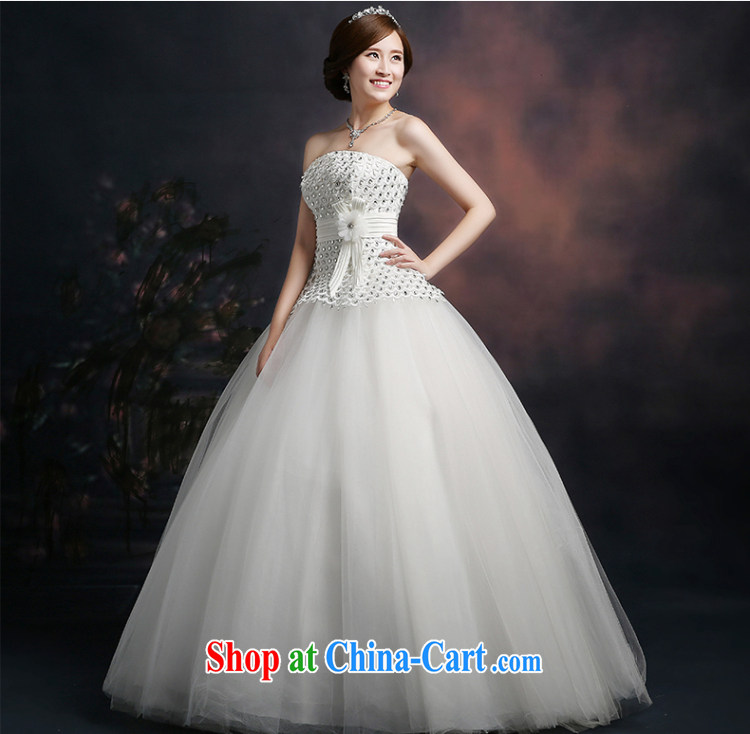 Ting Beverly wedding dresses 2015 new spring and summer wiped his chest parquet drill wedding the waist straps Korean trendy code wedding with white XXL pictures, price, brand platters! Elections are good character, the national distribution, so why buy now enjoy more preferential! Health